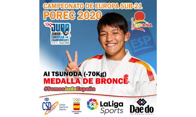 Ai Tsunoda, medalla de Bronce en el Campeonato de Europa Sub-21 de Porec 2020